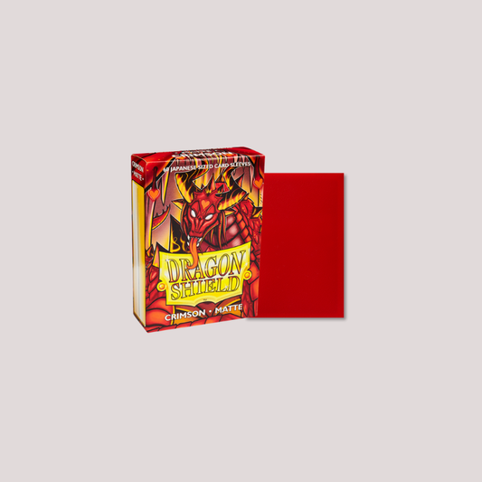 Dragon Shield Sleeves Matte (60) Crimson Japanese Size