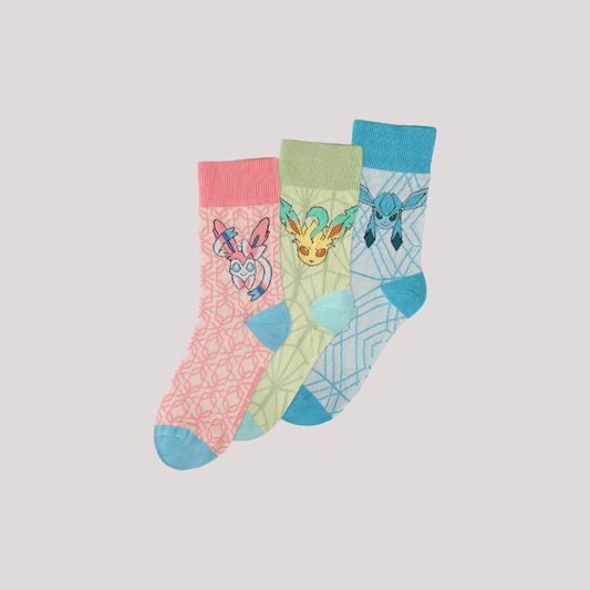 Pokémon Eevee Evolution (LGS) Socks (3 Pack)