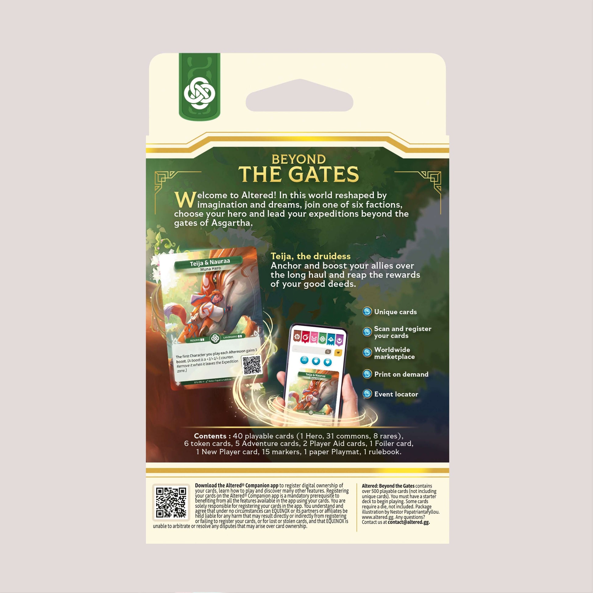 Altered Beyond the Gates Starter Deck Muna Back