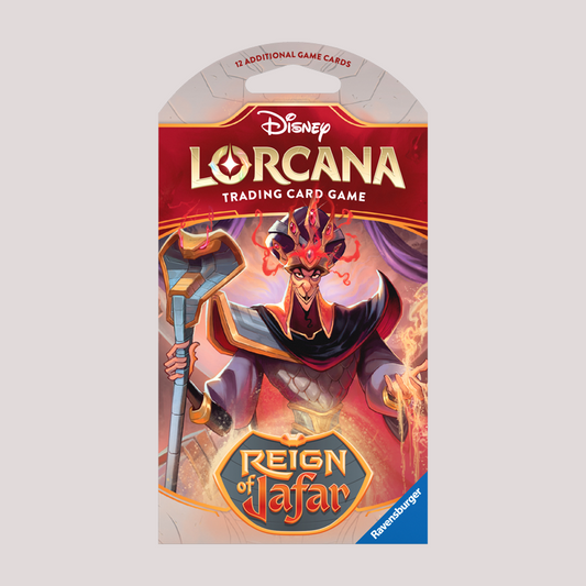 Disney Lorcana - Pacote de reforço com mangas Reign of Jafar