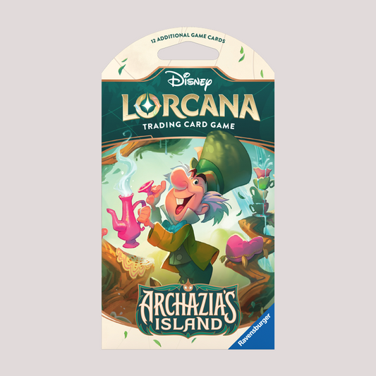 Disney Lorcana - Pacote de reforço com mangas da Ilha de Archazia