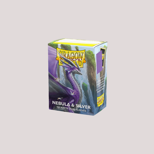 Dragon Shield Sleeves Matte Dual Sleeves (100) Nebula & Silver