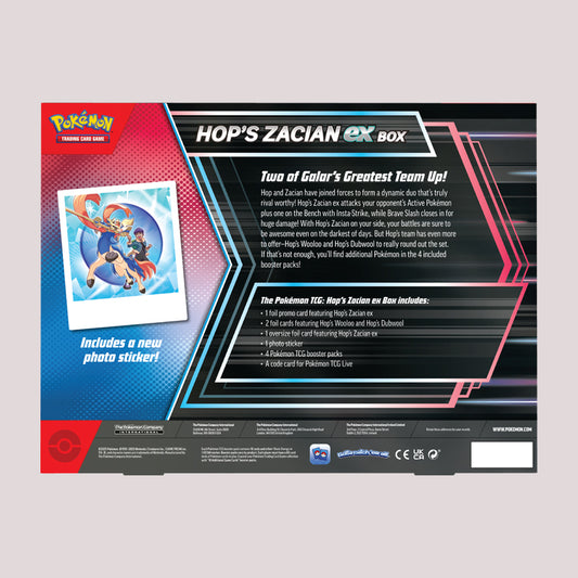 Pokémon - Caixa ex Zacian do Hop