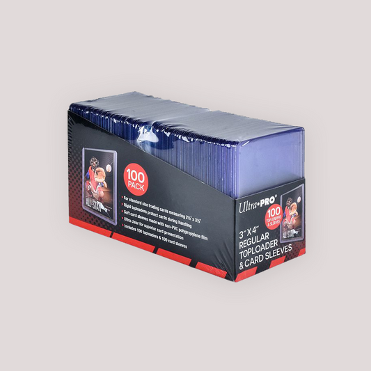 Ultra Pro Toploader & Sleeves: Clear Regular (100x)