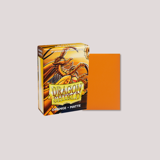 Dragon Shield Sleeves Matte (60) Orange Japanese Size