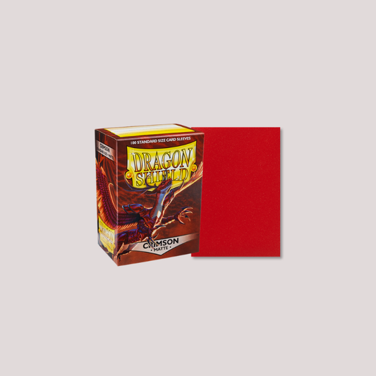 Dragon Shield Sleeves Matte (100) Crimson