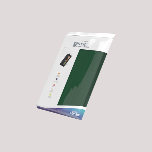 Ultimate Guard Zipfolio 360 - 18-Pocket Xenoskin Green