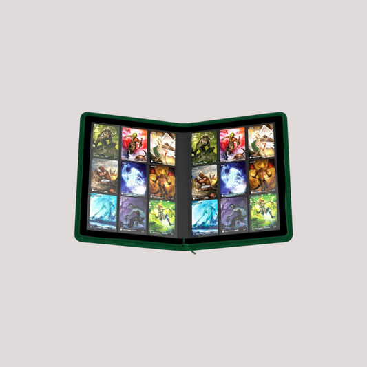 Ultimate Guard Zipfolio 360 - 18-Pocket Xenoskin Green