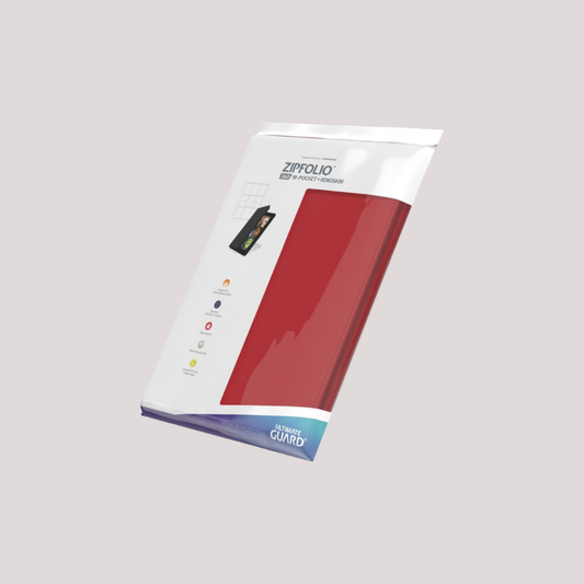 Ultimate Guard Zipfolio 360 - 18-Pocket Xenoskin Red