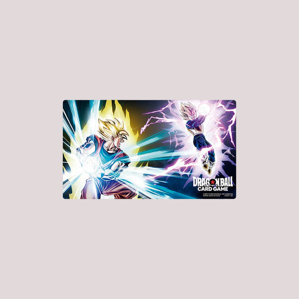 dragon ball super card game playmat Official 01: Goku & Vegeta (DBS: Fusion World) Cover:White Pokemon card meme Meme quality fabric with a Magic The Gathering Commander Decks