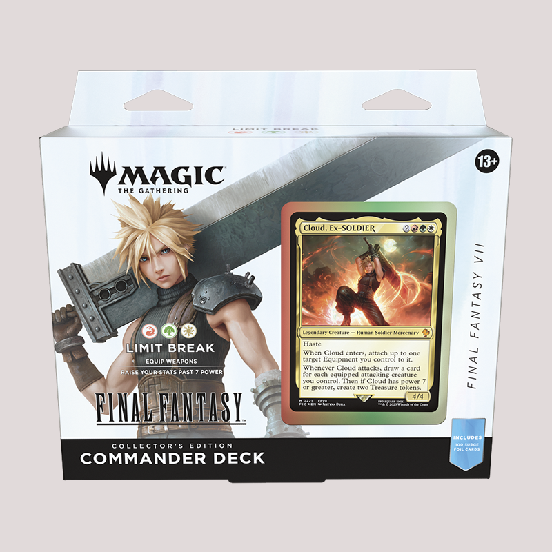 mtg commander draw number per deck MTG Final Fantasy Collector's Commander Deck: Limit Break – Mirai Cards