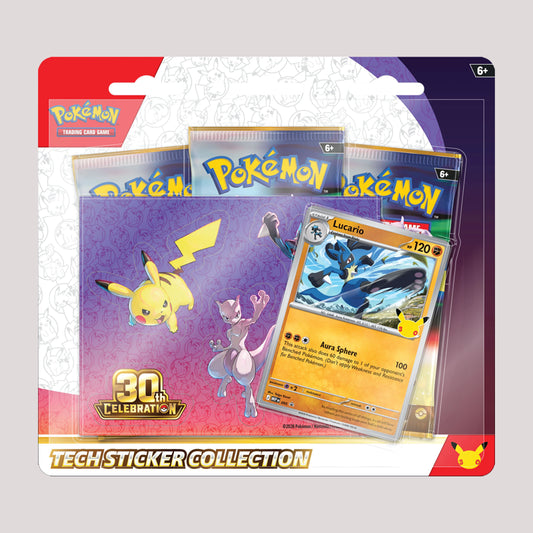 Pokémon - 30th Celebration Tech Sticker Collection: Lucario