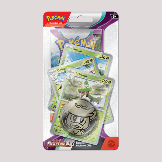 Pokémon - Paldea Evolved Premium Checklane Blister: Arboliva
