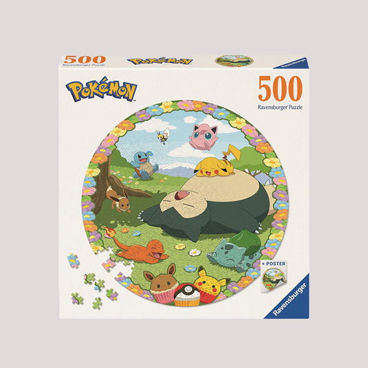 Pokémon Round Jigsaw Puzzle: Flowery Pokémon (500 stuks)