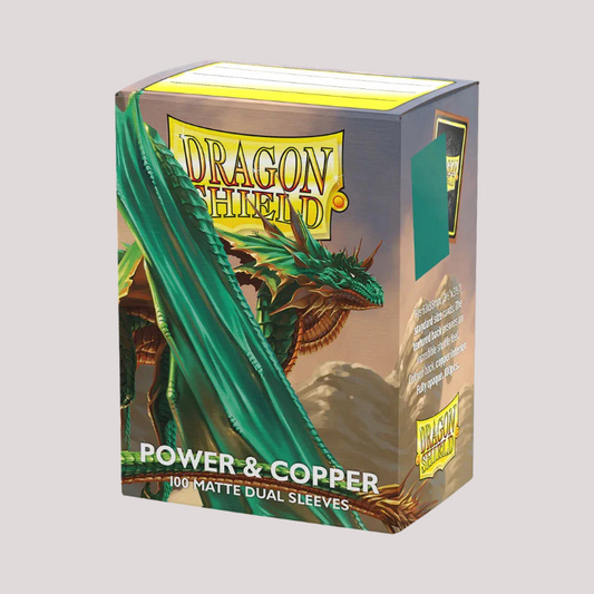 Dragon Shield Standard Matte Dual Sleeves (100) Power & Copper