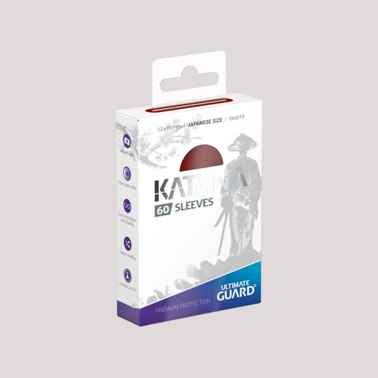 Ultimate Guard Katana Sleeves Japanese Size (60) Red